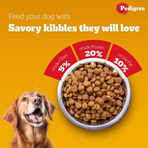Pedigree Adult Dry Dog Food, Chicken & Vegetables - Image 3