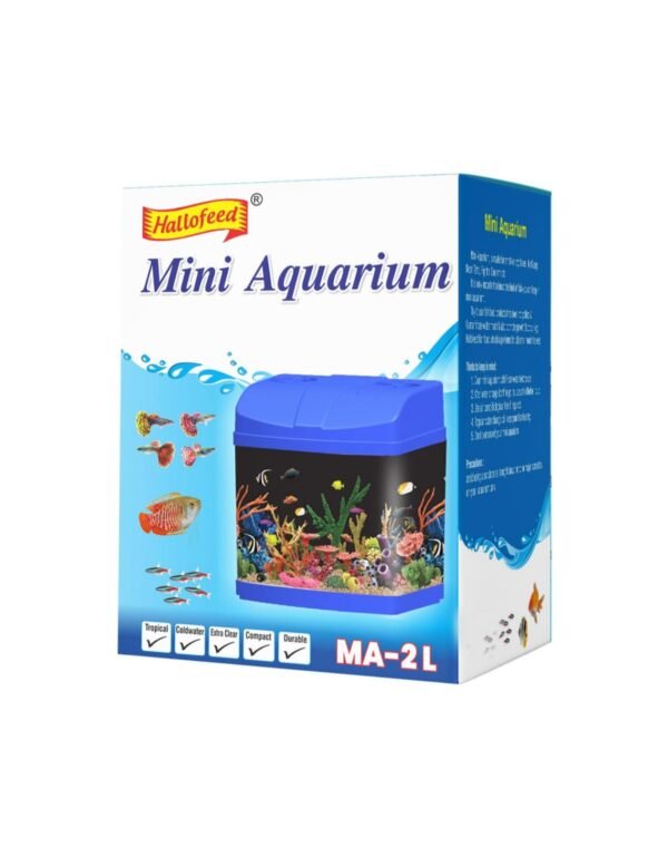 Mini Aquarium M-2L (Small Fish Tank/Betta Fish Tank)